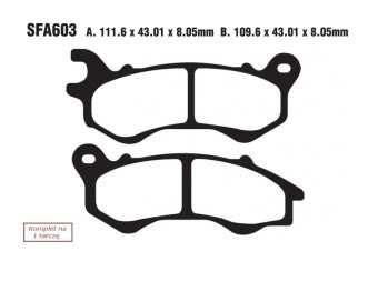 EBC Brakes Bremsbelagsatz SFA603 Bremsbeläge,Bremsklötze,Bremssteine,Bremsbeläge & Bremsbelagsatz,Bremsklötze & Bremsbelagsatz EBC Brakes Bremsbelagsatz SFA603 Bremsbeläge,Bremsklötze,Bremssteine,Bremsbeläge & Bremsbelagsatz,Bremsklötze & Bremsbelagsatz von EBC Brakes