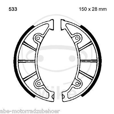 Bremsbacken hinten MBK XC 125 X Flame Bj. 2004-2006 Bremsbacken hinten MBK XC 125 X Flame Bj. 2004-2006 von EBC