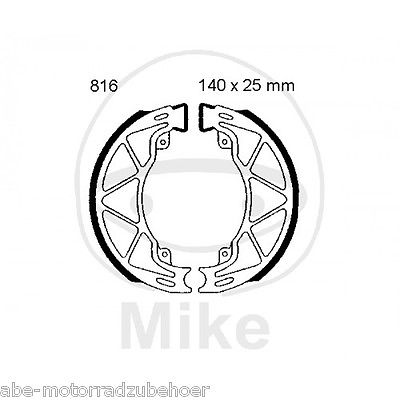 Bremsbacken hinten Piaggio Vespa Hexagon 180 LXT 2T von EBC