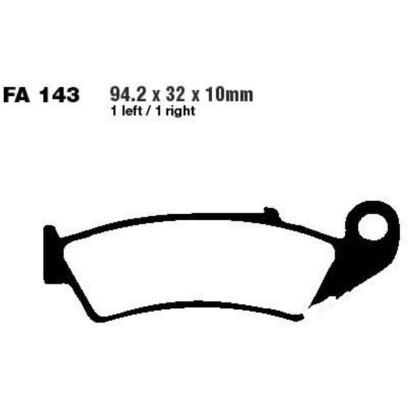 Bremsbeläge bremsklotz standard ebc fa143 von EBC