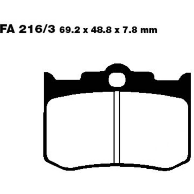 Bremsbeläge bremsklotz standard ebc fa2163 von EBC