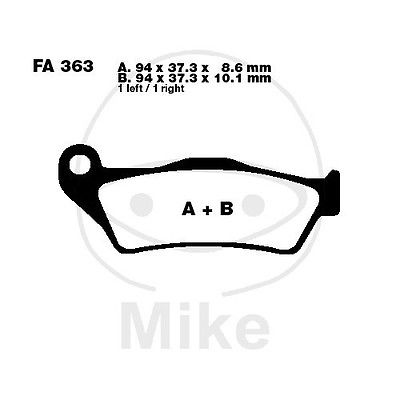 Bremsbeläge hinten BMW R 1150 GS R21 Bj. 1999-2005 Bremsbeläge hinten BMW R 1150 GS R21 Bj. 1999-2005 von EBC