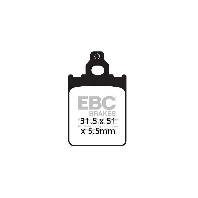EBC Bremsbeläge Carbon Scooter SFAC186 von EBC