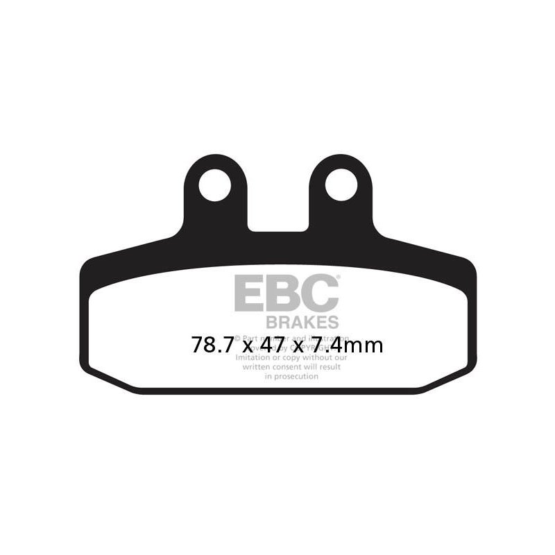 EBC Bremsbeläge Carbon Scooter SFAC256 von EBC