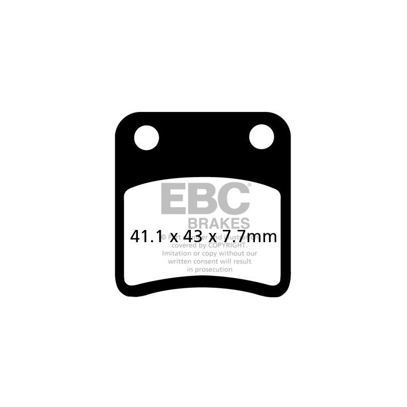 EBC Bremsbeläge Carbon Scooter SFAC257 von EBC