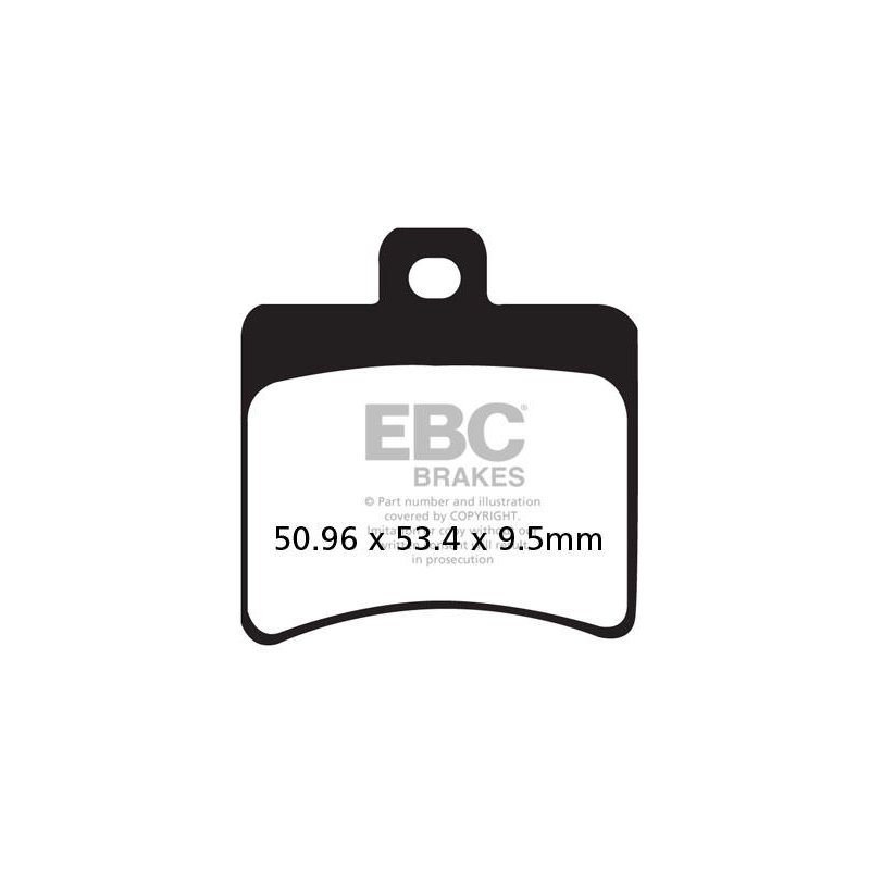 EBC Bremsbeläge Carbon Scooter SFAC298 von EBC