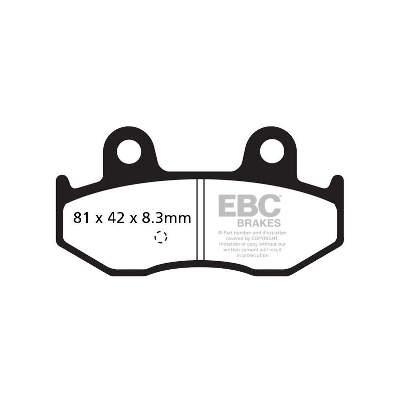 EBC Bremsbeläge Carbon Scooter SFAC411 von EBC
