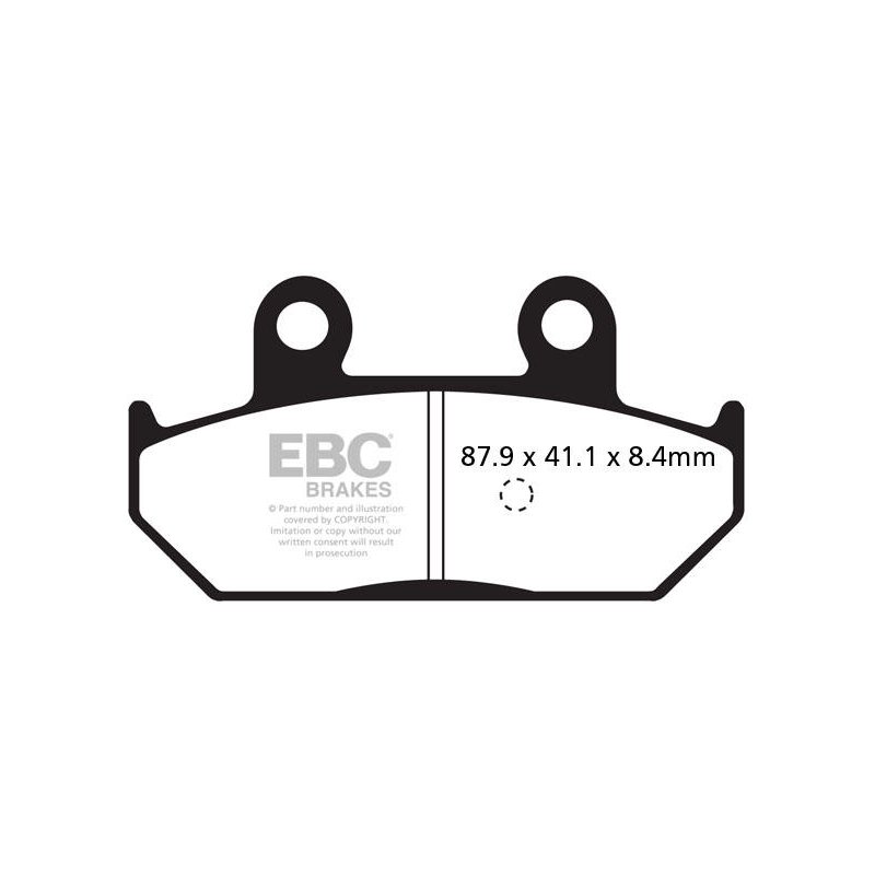 EBC Bremsbeläge Carbon Scooter SFAC412 von EBC
