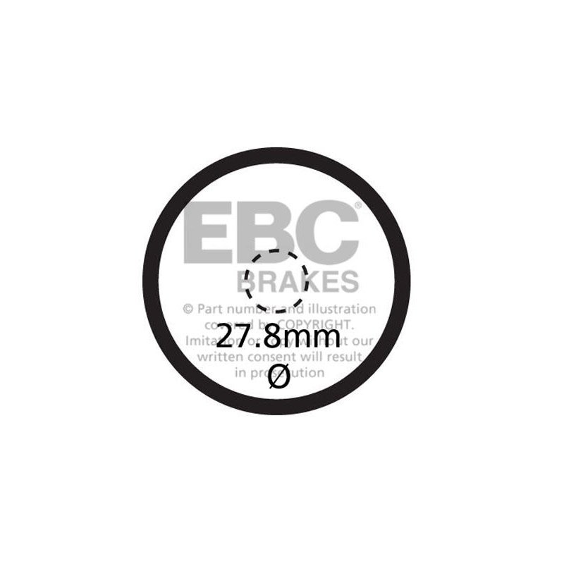 EBC Bremsbeläge Semi-Sinter Scooter SFA621V von EBC