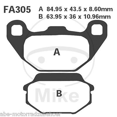 EBC Bremsbeläge hinten Kymco MXU 50 Quad Bj. ab 2005 EBC Bremsbeläge hinten Kymco MXU 50 Quad Bj. ab 2005 von EBC