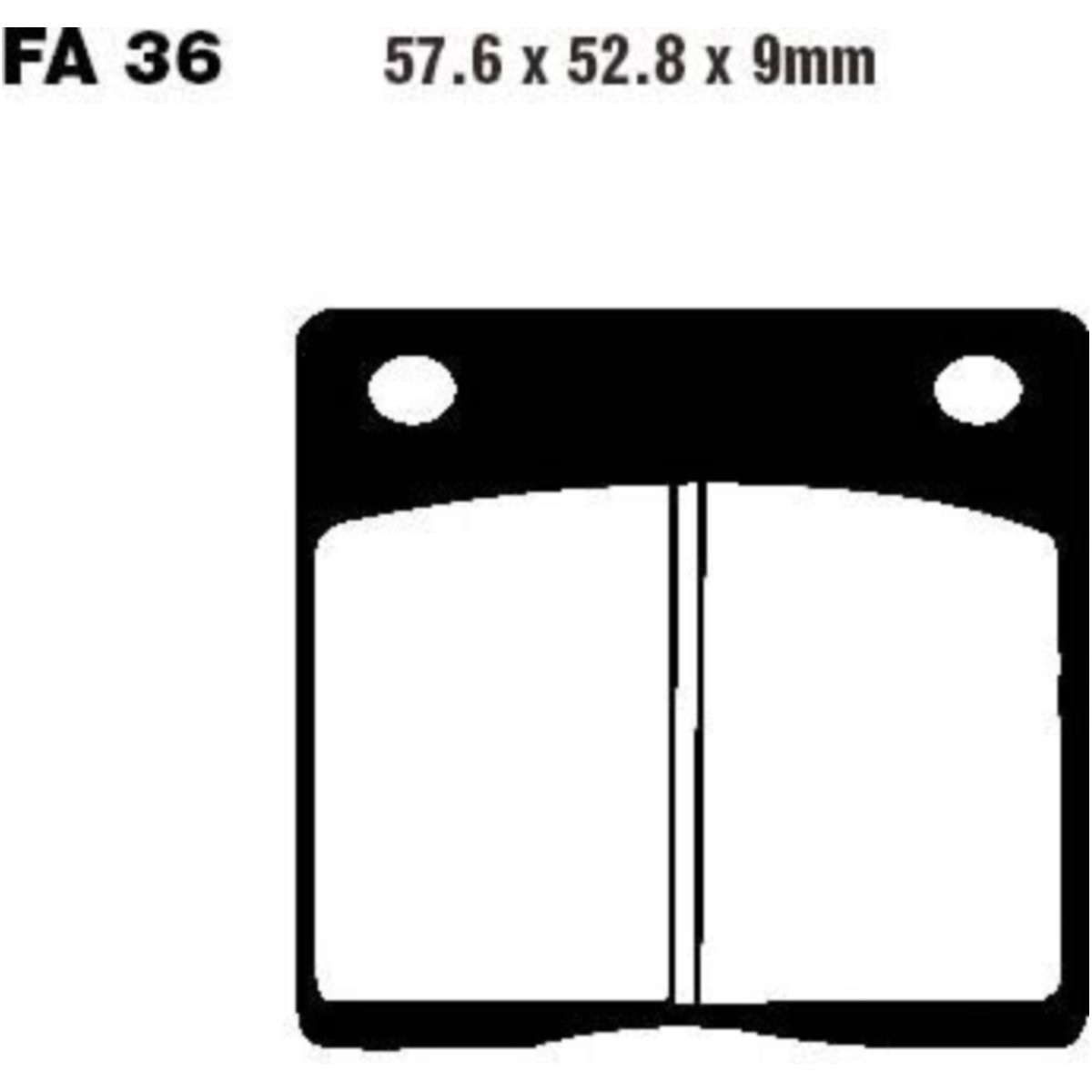 Ebc fa036v bremsbeläge bremsklotz semi-sinter v von EBC