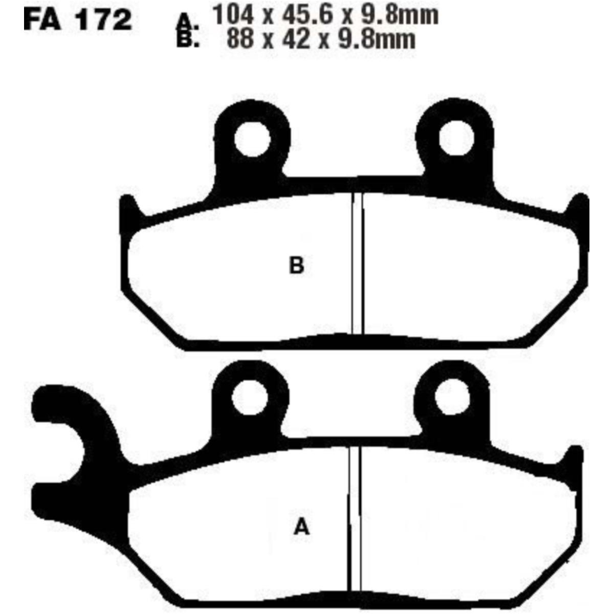 Ebc fa172r bremsbeläge bremsklotz sinter r von EBC