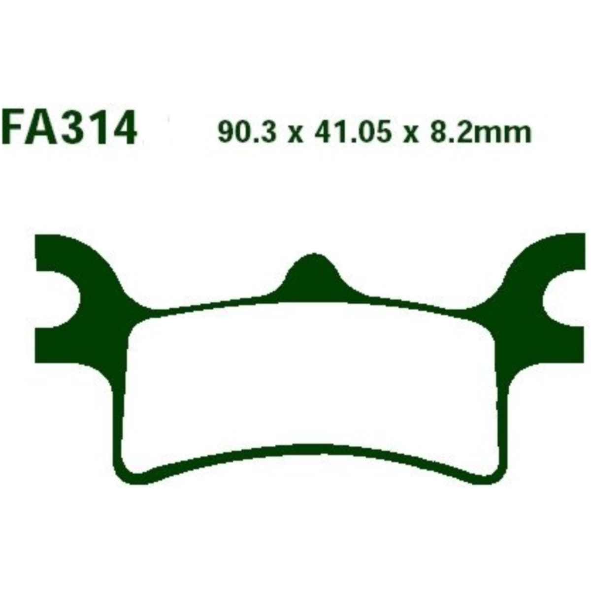 Ebc fa314r bremsbeläge bremsklotz sinter r von EBC