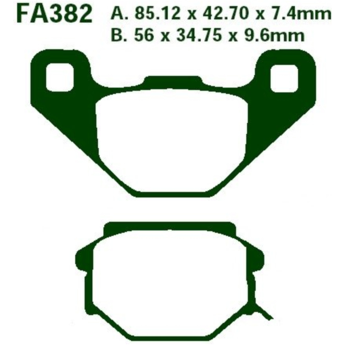 Ebc fa382 bremsbeläge bremsklotz standard von EBC