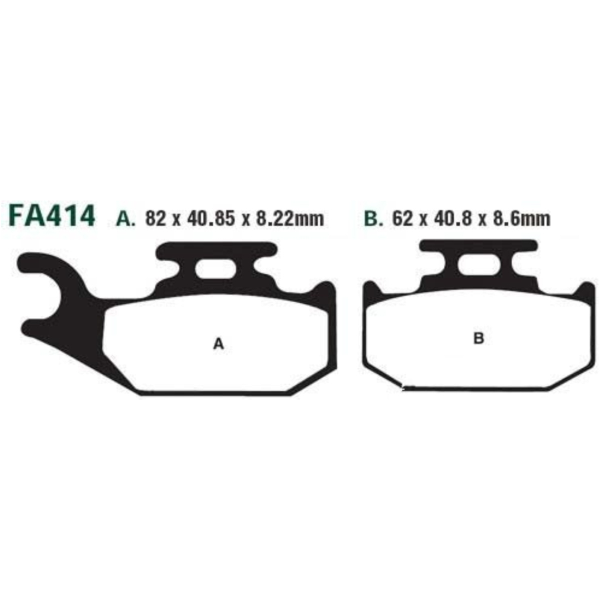 Ebc fa414tt bremsbeläge bremsklotz standard von EBC