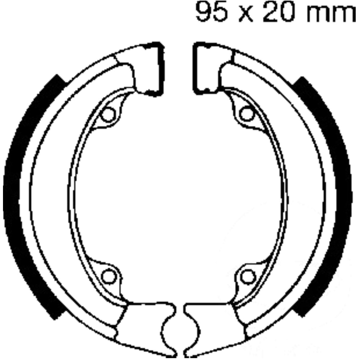 Ebc h302 bremsbacken mit feder von EBC