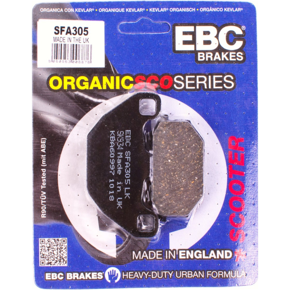 Ebc sfa305 bremsklötze scooter bremsbeläge (organisch) von EBC