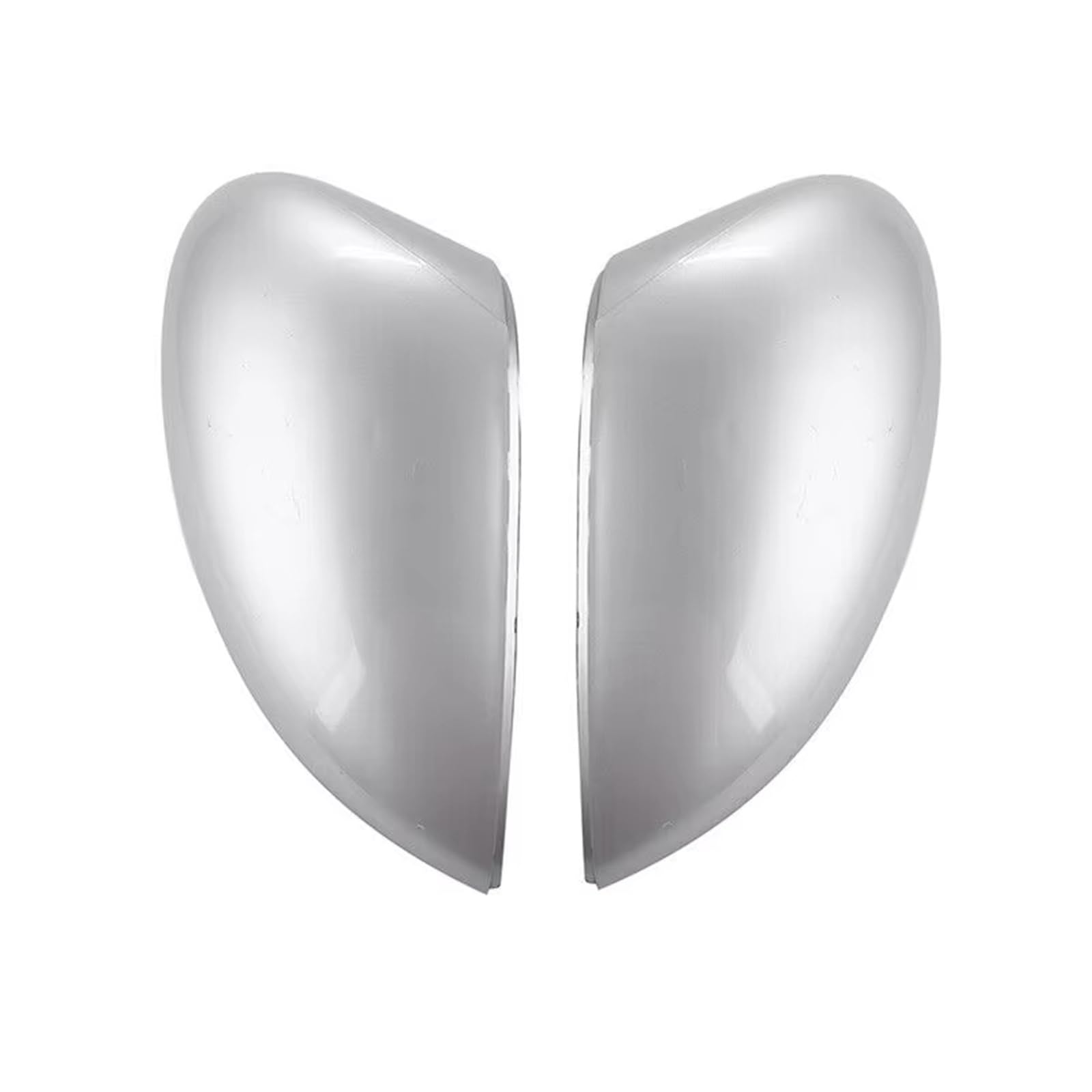 EBDFGHK Auto Spiegelkappen Kompatibel Mit Ford Für Fiesta Für MK7 2008 2009 2010 2011 2012 2013 2014–2017 Links Und Rechts Silberne Seitenansicht des Autos Für Die Außenspiegel-Abdeckkappe(1pair) von EBDFGHK