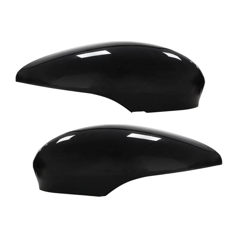 EBDFGHK Auto Spiegelkappen Kompatibel Mit Ford Für Fiesta Für MK7 Für Fließheck 2008–2017 Tür Für Außenspiegel-Abdeckkappen Schwarz Glänzend 1594522 8A6117K746CA 1594546 8A6117K747CA von EBDFGHK