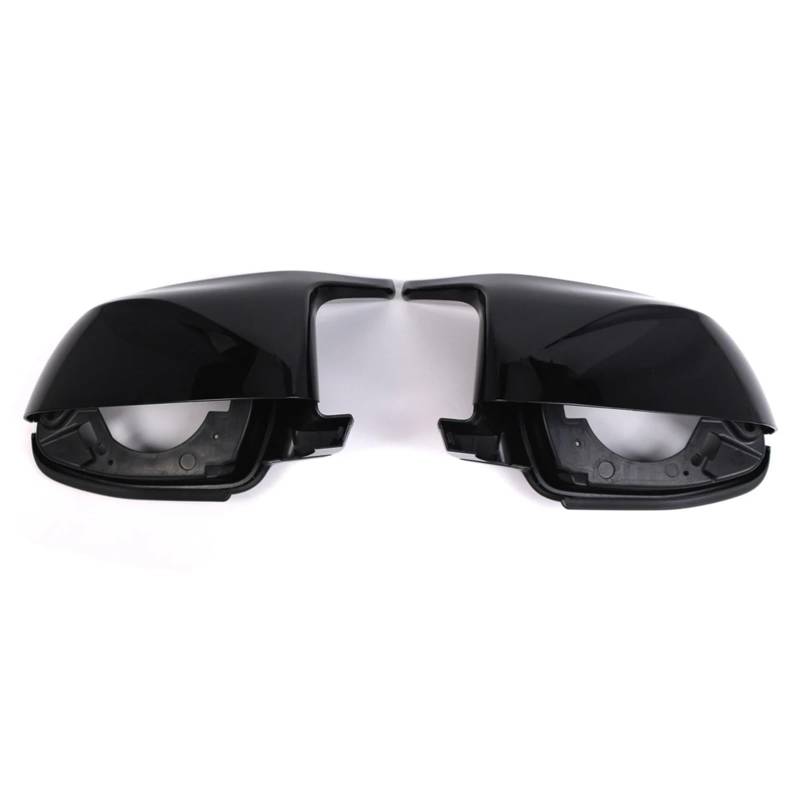 EBDFGHK Auto Spiegelkappen Kompatibel Mit Für X6 G06 Für X7 G07 2018 2019 2020 2021 2022 2023 4-teiliges Set Schwarz Glänzend Autospiegel-Stützring Spiegelabdeckkappen-Baugruppe von EBDFGHK