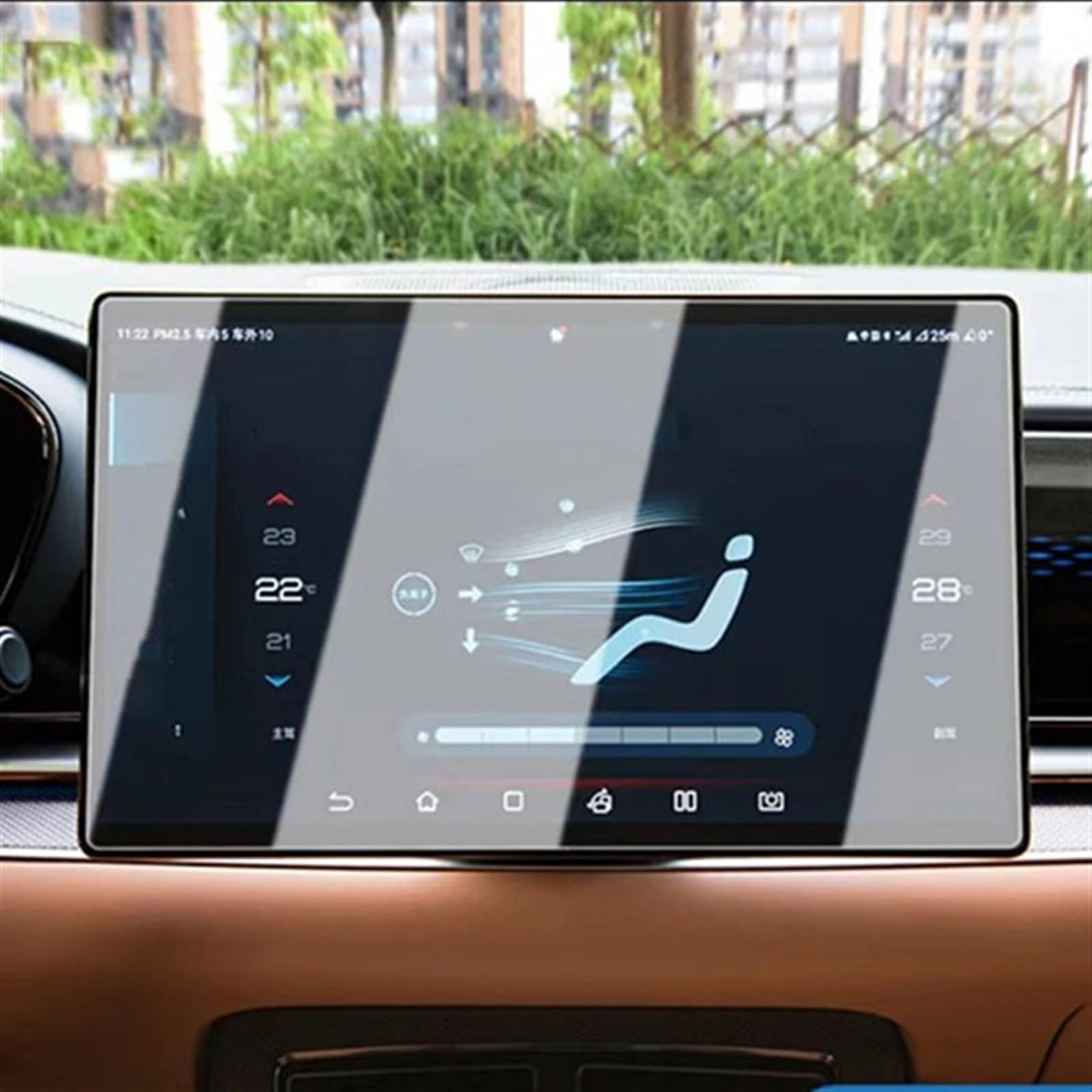 EBDFGHK Cockpit Schutzfolie Kompatibel Mit BYD Für Song Plus EV 2022 Autoinnenraum Mittelkonsole Transparente Displayschutzfolie Armaturenbrett Monitor Schutzfolie(12.8inch GPS) von EBDFGHK