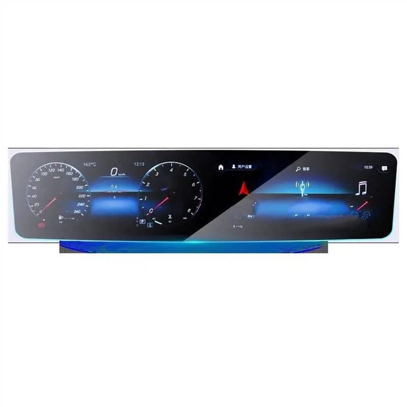 EBDFGHK Cockpit Schutzfolie Kompatibel Mit Benz Für A Klasse W177 V177 2019 2020 2021 Auto Instrument Transparent Schutz Film Zentrale Steuerung Bildschirm Schutz Film von EBDFGHK