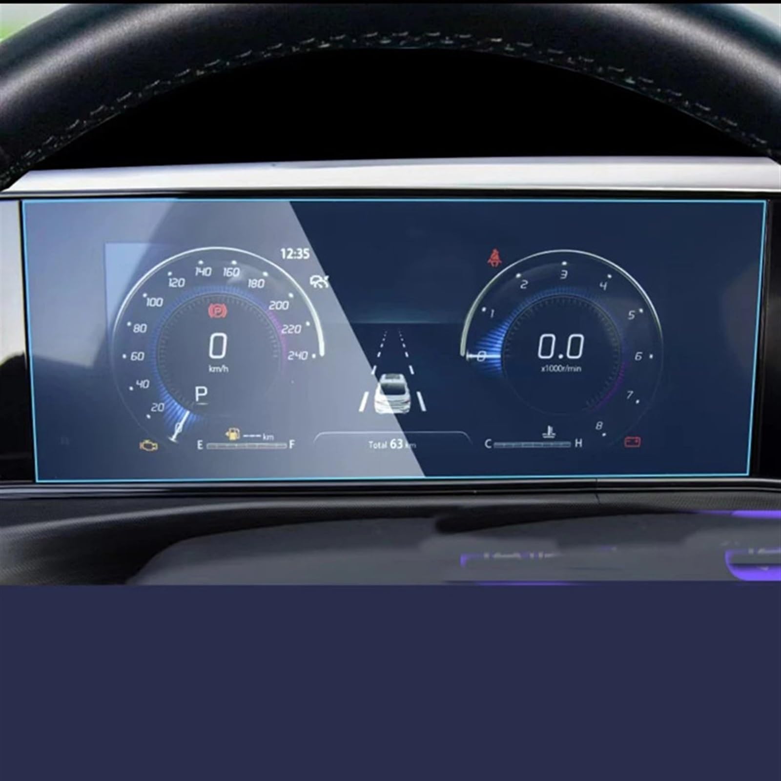 EBDFGHK Cockpit Schutzfolie Kompatibel Mit Changan Für Eado Plus 2020 2021 Auto Navigation Display-schutzfolie Aufkleber Auto Navigation Display-schutzfolie Aufkleber(RHD Instrument) von EBDFGHK