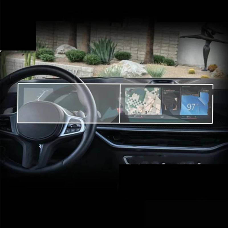 EBDFGHK Cockpit Schutzfolie Kompatibel Mit Für M3 Cs 2023 2024 Center Control Screen Schutzfolie Autoinstrument Transparente Schutzfolie Autozubehör von EBDFGHK
