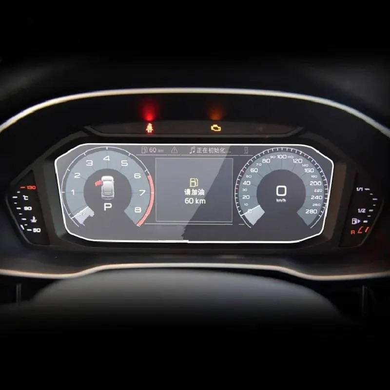 EBDFGHK Cockpit Schutzfolie Kompatibel Mit Für Q3 G2b 2020 2021 2022 Center Control Displayschutzfolie Displayschutzfolie Aus Gehärtetem Glas Autozubehör(10.25 inch) von EBDFGHK