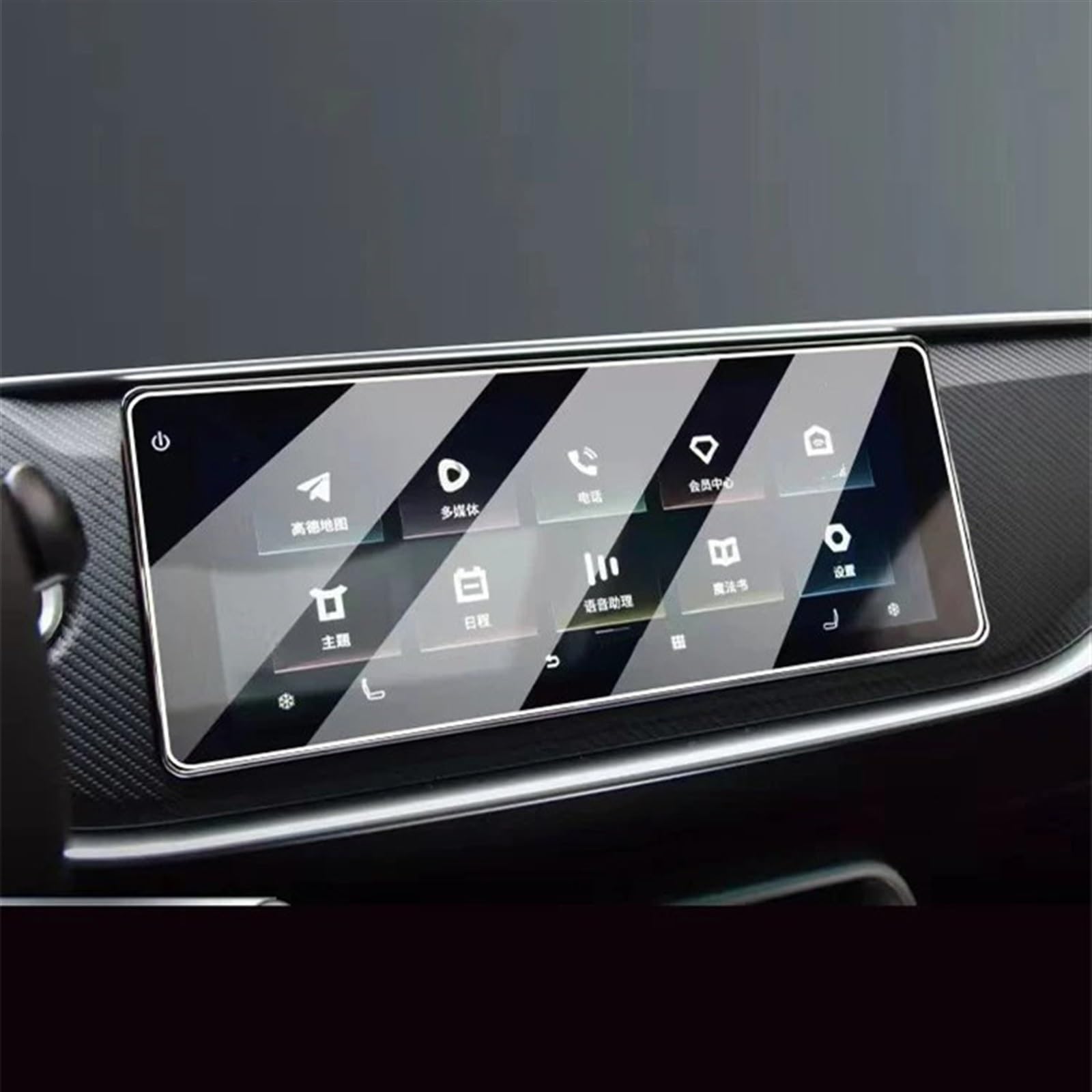 EBDFGHK Cockpit Schutzfolie Kompatibel Mit Geely Für Binray 2021 Navigation Display Screen Schutz Film Auto Instrument Transparent Schutz Film Auto Zubehör(GPS) von EBDFGHK