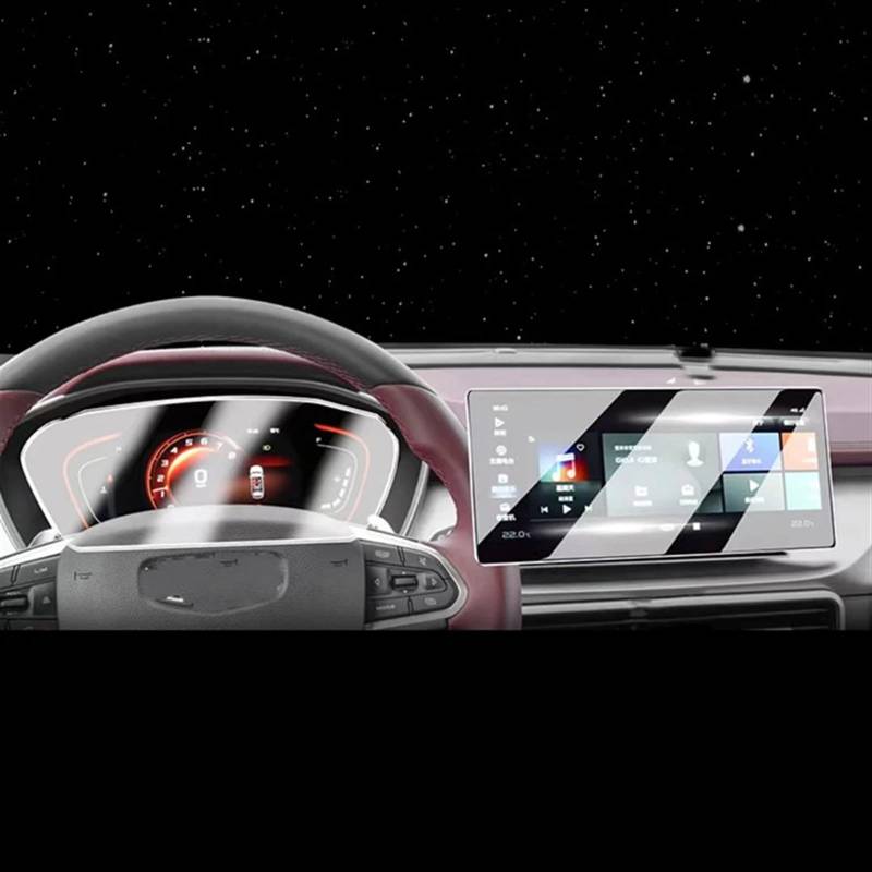 EBDFGHK Cockpit Schutzfolie Kompatibel Mit Geely Für Coolray Für Escape 2018 2019 2020 2021 Auto Navigation Schutz Film Auto Instrument Transparent Schutz Film(8inch Set) von EBDFGHK