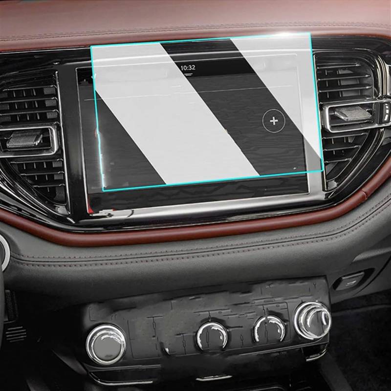 EBDFGHK Cockpit Schutzfolie Kompatibel Mit Jeep Für Grand Für Cherokee L 2021 2022 2023 10,1 Zoll Autonavigation Schutzfolie Aufkleber Armaturenbrett Schutzfolie von EBDFGHK