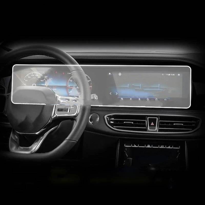 EBDFGHK Cockpit Schutzfolie Kompatibel Mit Jetour Für X90 Für X95 2020 2021 2022 2023 12,3 Zoll Navigation Display Screen Schutz Film Dashboard Schutz Film von EBDFGHK