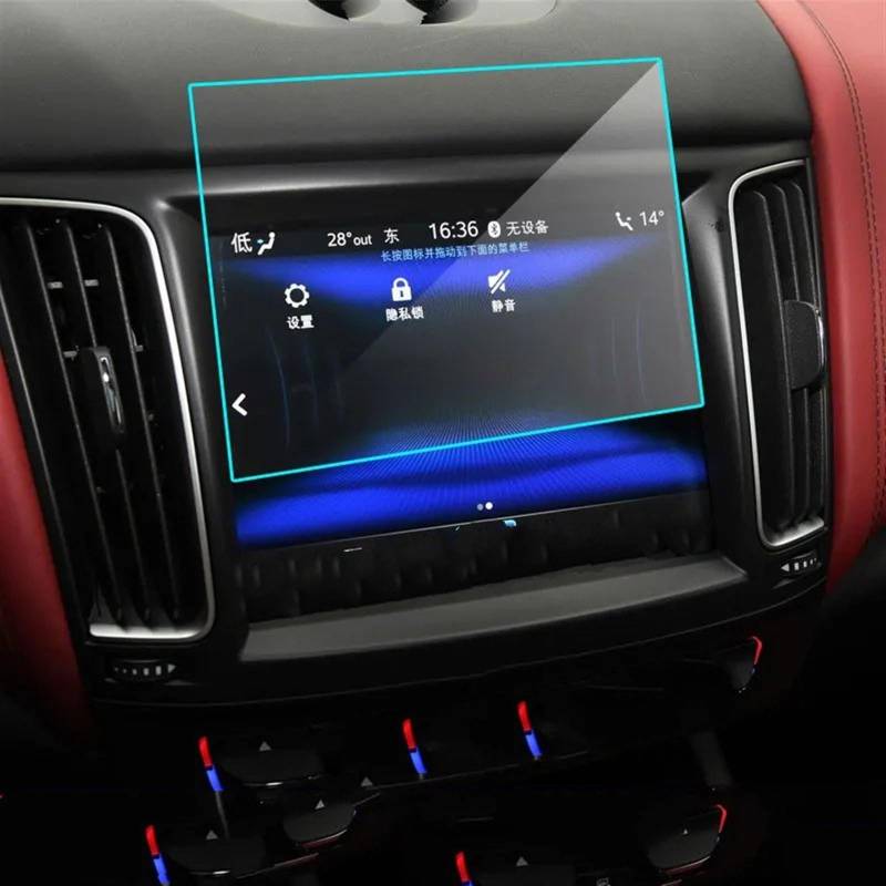 EBDFGHK Cockpit Schutzfolie Kompatibel Mit Maserati Für Levante 2016 2017 2018 2019 2020 Auto-Innenraum-Armaturenbrett-Schutzfolie Center Control Screen Schutzfolie von EBDFGHK