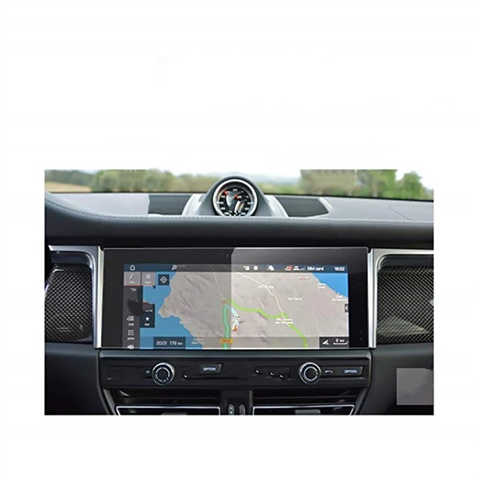 EBDFGHK Cockpit Schutzfolie Kompatibel Mit Porsche Für Macan 2022 2023 Center Control Display Schutzfolie Navigation Display Schutzfolie Autozubehör von EBDFGHK
