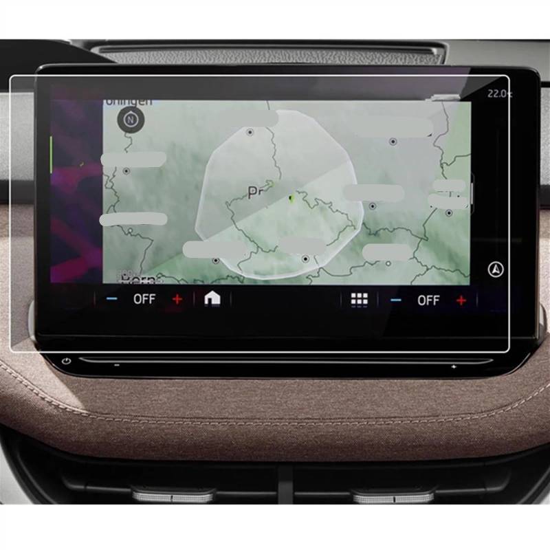 EBDFGHK Cockpit Schutzfolie Kompatibel Mit Skoda Für Enyaq IV 2020 2021 2022 2023 Auto Innen Center Konsole Transparent Schutz Film Dashboard Schutz Film von EBDFGHK