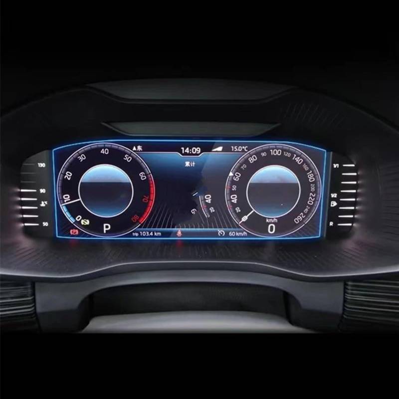EBDFGHK Cockpit Schutzfolie Kompatibel Mit Skoda Für Fabia 2021 2022 Auto Navigation Schutzhülle Film Gehärtetem Glas Schutzhülle Film Auto Navigation Schutzhülle Film von EBDFGHK
