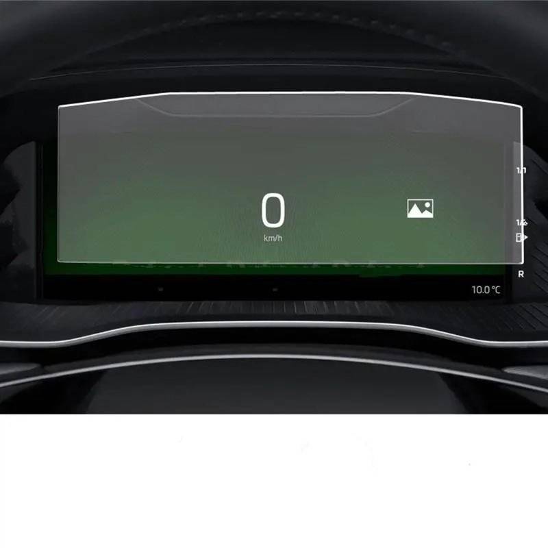 EBDFGHK Cockpit Schutzfolie Kompatibel Mit Skoda Für Octavia A8 2020 2021 Auto Navigation Schutz Film Gehärtetem Glas Schutz Film Dashboard Schutz Film(for Instrument) von EBDFGHK