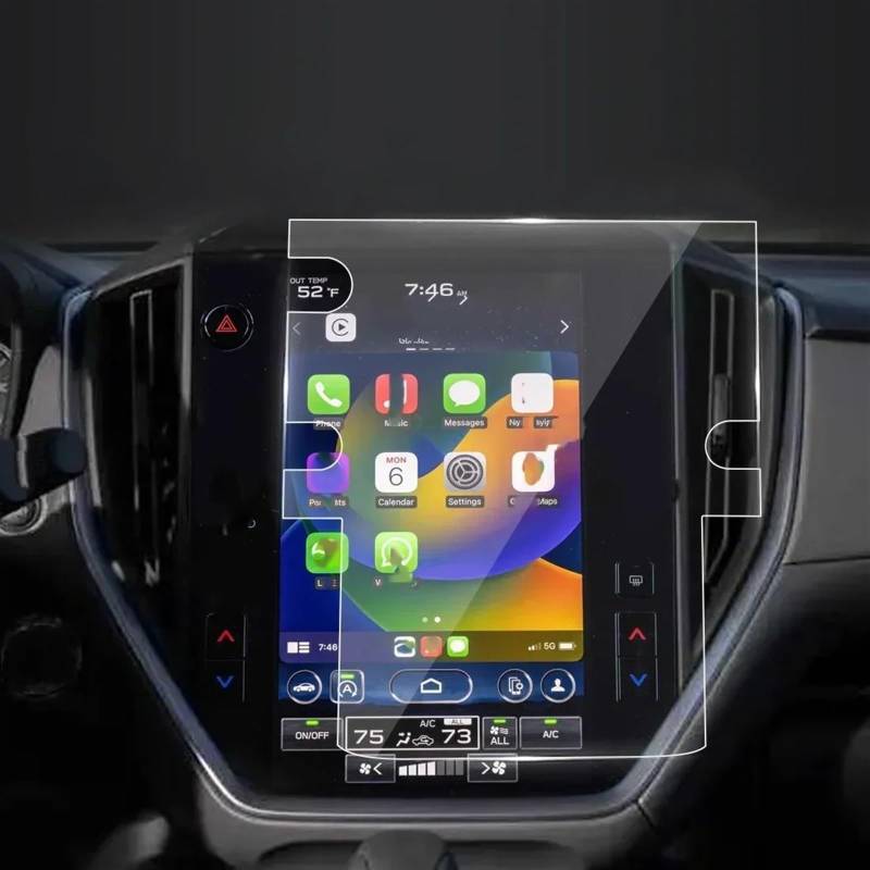 EBDFGHK Cockpit Schutzfolie Kompatibel Mit Subaru Für Crosstrek 2021 2022 2023 11,6 Zoll Autonavigationsschutzfolie Autonavigationsbildschirm-Schutzfolienaufkleber(24LHD) von EBDFGHK