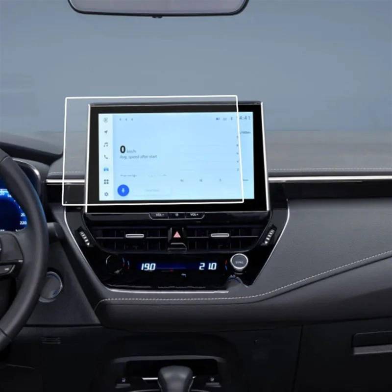 EBDFGHK Cockpit Schutzfolie Kompatibel Mit Toyota Für Corolla Für Cross 2022 2023 10,5 Zoll Navigationsdisplay Schutzfolie Center Control Display Schutzfolie von EBDFGHK