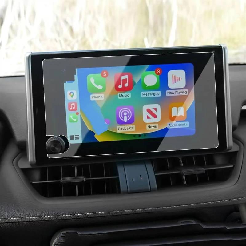 EBDFGHK Cockpit Schutzfolie Kompatibel Mit Toyota Für Rav4 Le Xle 2023 2024 8 Zoll Auto Instrument Transparent Schutzhülle Film Center Control Screen Schutzhülle Film von EBDFGHK