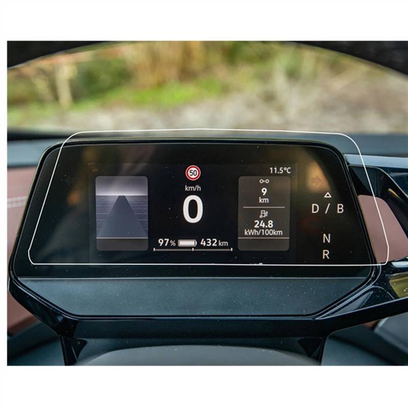 EBDFGHK Cockpit Schutzfolie Kompatibel Mit VW Für Id.5 Für Id5 GTX 2022 Navigation Display Screen Schutz Film Center Control Screen Schutz Film Auto Zubehör(Dashboard) von EBDFGHK