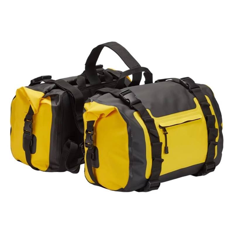 EBDFGHK Motorrad Satteltasche Kompatibel Mit R1200ST Motorrad Satteltaschen Aufbewahrungstasche Reisetasche Wasserdicht 50 L Seesack Motor Seitentasche Universell Abnehmbar(Yellow) von EBDFGHK