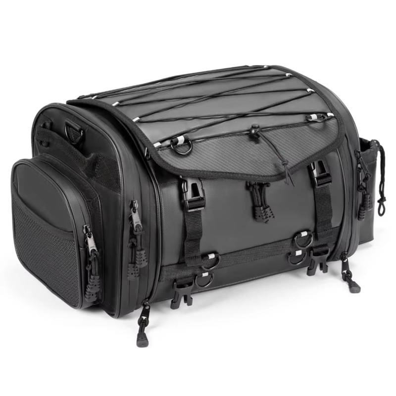 EBDFGHK Motorrad Satteltasche Motorrad Hecktaschen Erweiterbar Groß Für Reisegepäck wasserdichte Hecktasche Motorrad-Satteltasche Universell von EBDFGHK