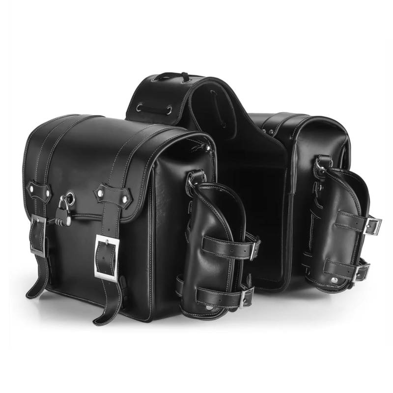 EBDFGHK Motorrad Satteltasche Motorrad Satteltasche Rücksitztasche Groß Für Kapazität Motorradtasche Reittasche Aufbewahrung Von Motorradwerkzeugen Seitentasche Universell(Black) von EBDFGHK