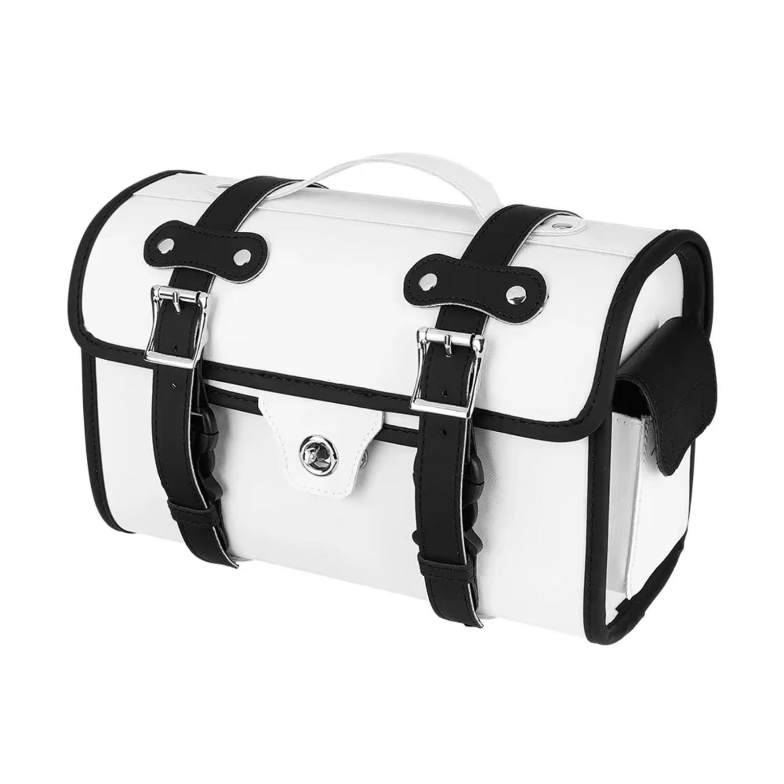 EBDFGHK Motorrad Satteltasche Motorrad Satteltasche wasserdichte Seitentaschen Werkzeug Hecktasche Reisegepäck Hinten Für Sitztasche Heckbox Kofferraum Universelles Zubehör Abnehmbar(White1) von EBDFGHK