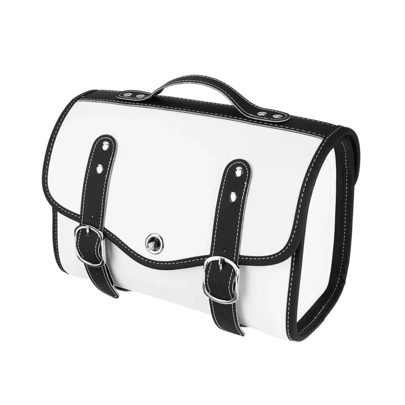 EBDFGHK Motorrad Satteltasche Motorrad Satteltasche wasserdichte Seitentaschen Werkzeug Hecktasche Reisegepäck Hinten Für Sitztasche Heckbox Kofferraum Universelles Zubehör Abnehmbar(White2) von EBDFGHK