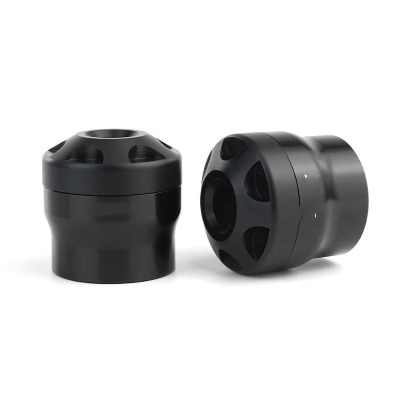 EBDFGHK Rahmen-Schieber Kompatibel Mit XMAX125 2018-2024 Für XMAX400 2018-2020 Motorrad-Absturzsicherung Radcrash Vorderradachse Gabelschieber Crash Protector(Black) von EBDFGHK