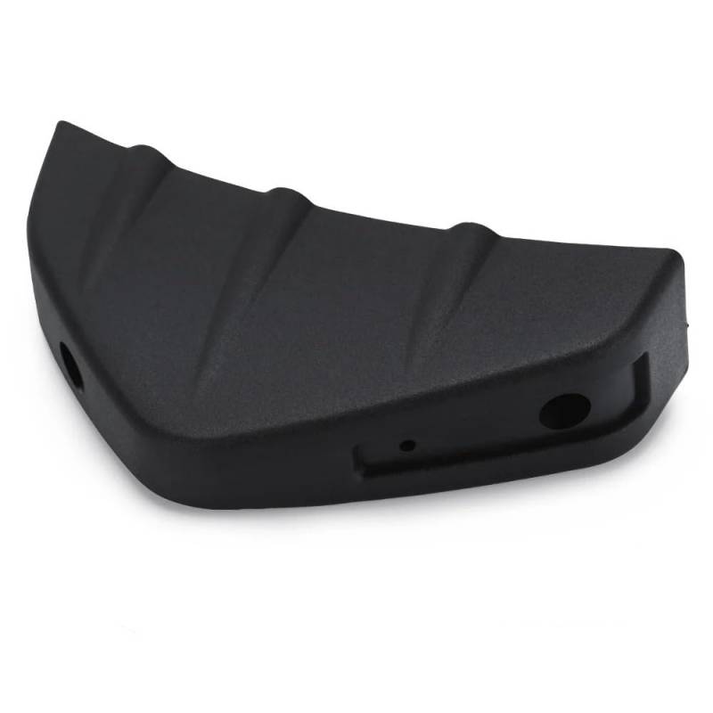 1 Stück/4 Stück Universal Auto Carbon Fiber Muster/Schwarz Modifizierte Haifischflosse Heckspoiler Auto Heckstoßstange Lippe Diffusor Autozubehör(1Pcs Black) von EBGAZSPD