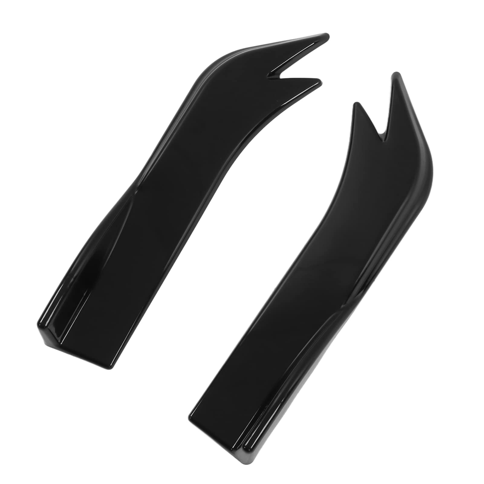 2pcs Iversal Car Heck ER Lippendiffusor -Splitter -Seitenrock oder mit Einfachen Installationsschrauben für Verstärkte (glänzend schwarz) von EBTOOLS
